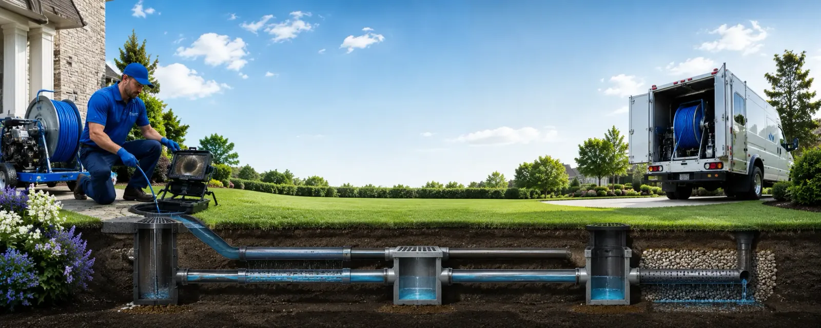 Outdoor drain cleaning information for Kent, IL